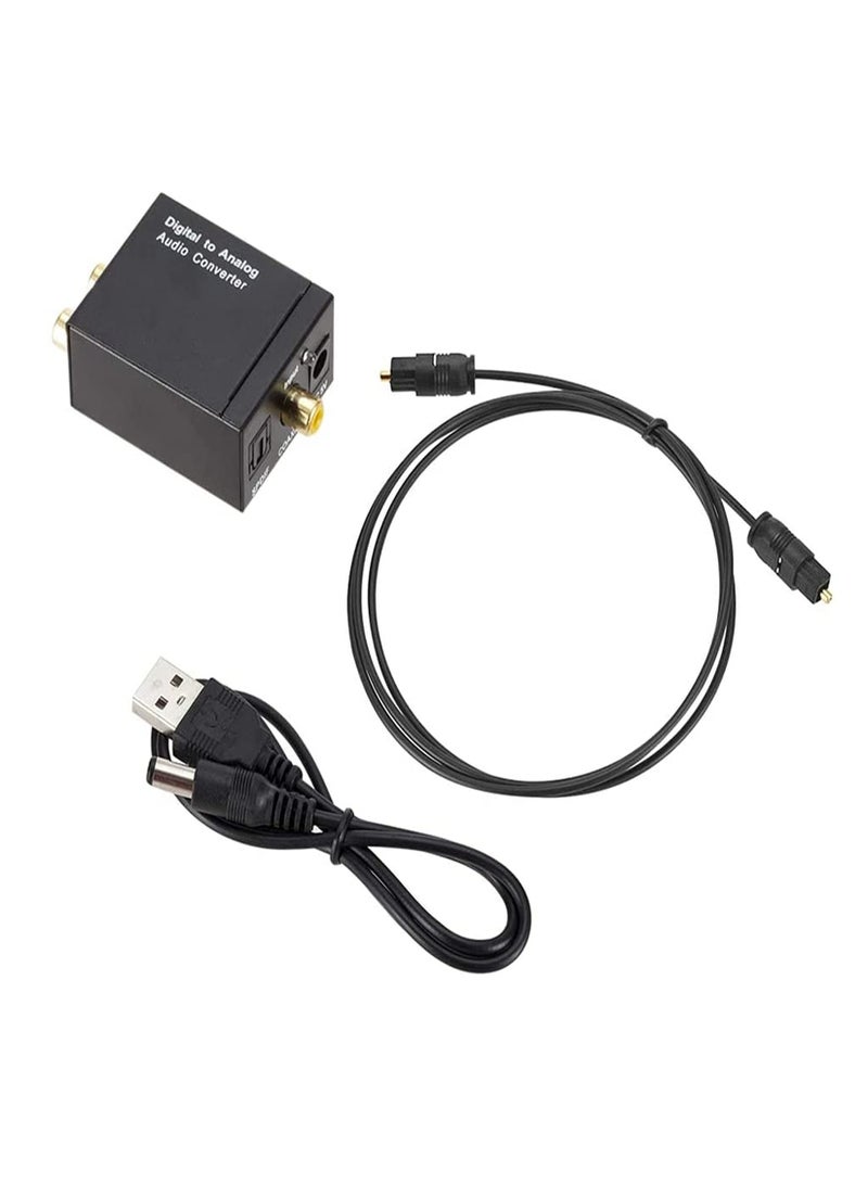 V310 Digital Optical Coax Toslink to Analog Audio Converter - Image 1