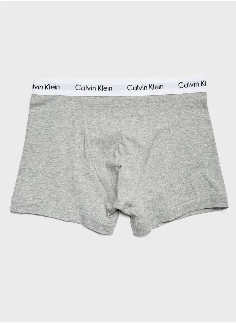 CALVIN KLEIN 3 Pack Logo Waist Trunks