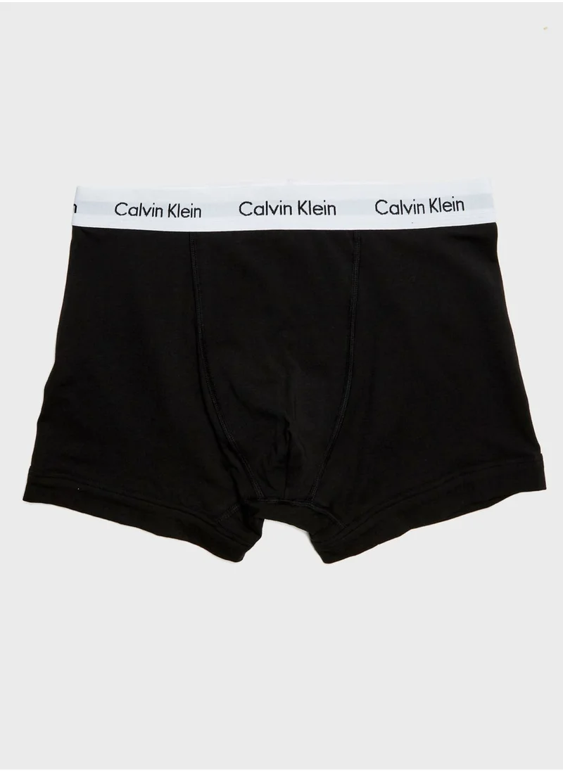 CALVIN KLEIN 3 Pack Logo Waist Trunks