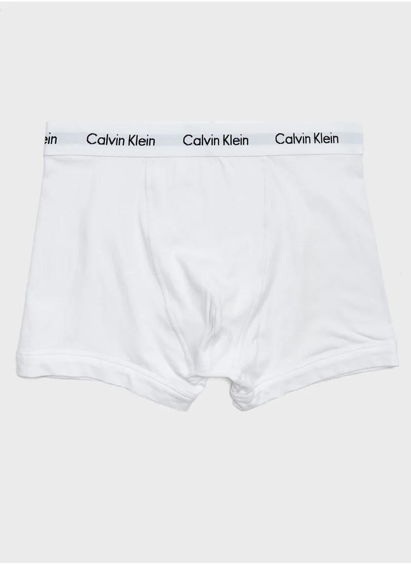 CALVIN KLEIN 3 Pack Logo Waist Trunks