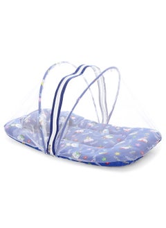 Superminis Superminis Multicolor Printed Cotton Bedding Set Thick Base, Foldable Mattress, Head Pillow And Zip Closure Mosquito Net  - Image 3