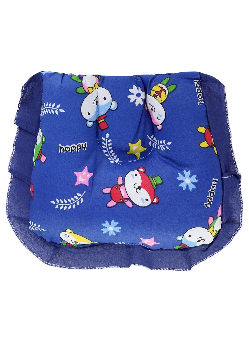 Superminis - Superminis Multicolor Printed Cotton Bedding Set Thick Base, Foldable Mattress, Head Pillow And Zip Closure Mosquito Net - Image 1