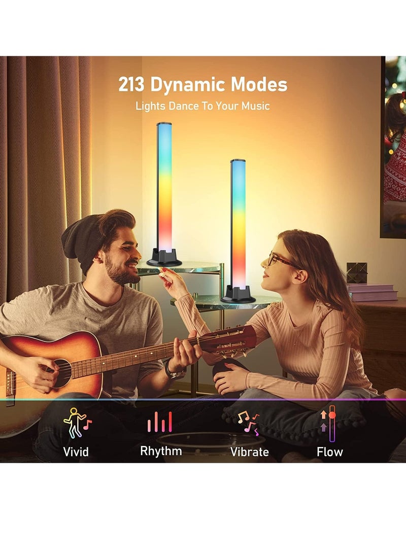Necomi - 2 Sticks Smart LED Light Bars, RGB Gaming Lights, Sync with Music,Video,Game , APP Remote Voice Control - Image 1