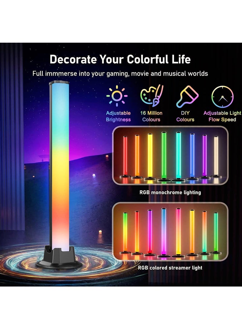 Necomi - 2 Sticks Smart LED Light Bars, RGB Gaming Lights, Sync with Music,Video,Game , APP Remote Voice Control - Image 1