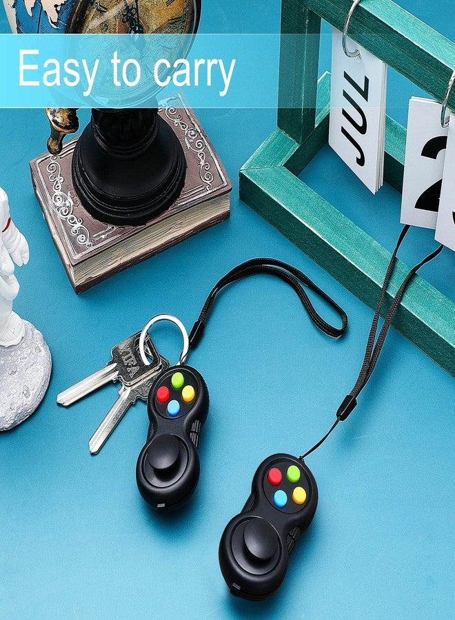 Skylety 2 Pieces Fidget Pad Sensory Fidgets Controller Pad Handheld Fidget Game Pad Sensory Educational Toy for ADHD ADD OCD Autism Anxiety Stress Relief (Black Style) - Image 5