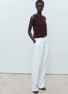 MANGO Fine Ribbed Knit Top  - Image 4