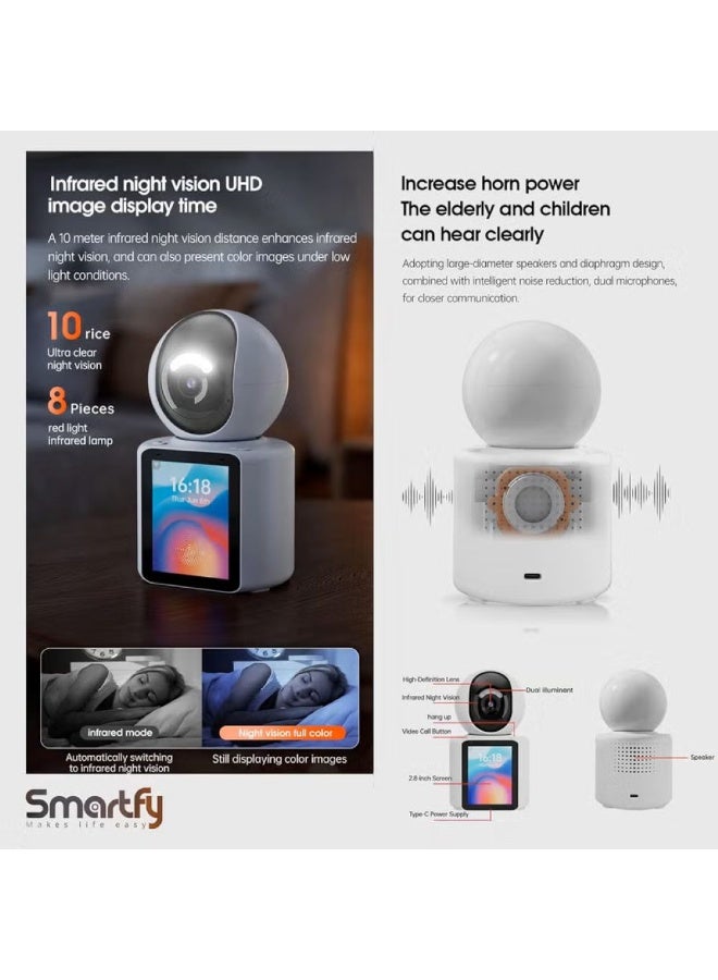 Smartfy Indoor Security Camera – Full HD Baby Monitor with Human Detection & Night Vision - Image 4