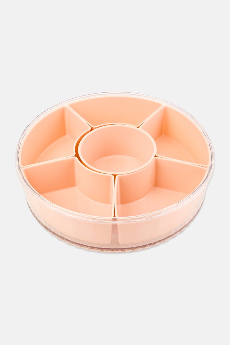 COOK WITH COLOR Rotating Snack Tray 470ml, Peach - Image 3