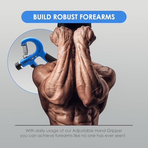 Endless EL1041 Adjustable Hand Grip Strengthener Level 5Kg to 60Kg Resistance with Counter Equipment to Use in Home and Gym For Forearm Finger Power Gripper Exercises Color Assorted - Image 3
