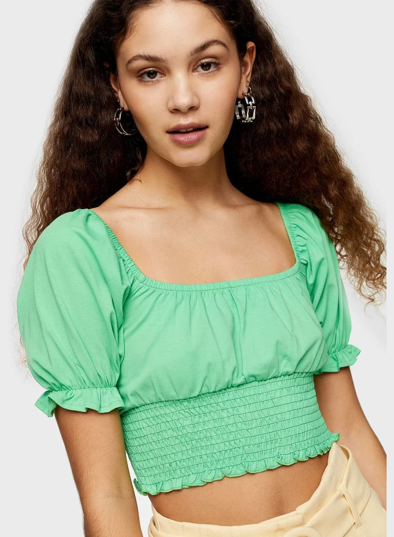 TOPSHOP Square Neck Top