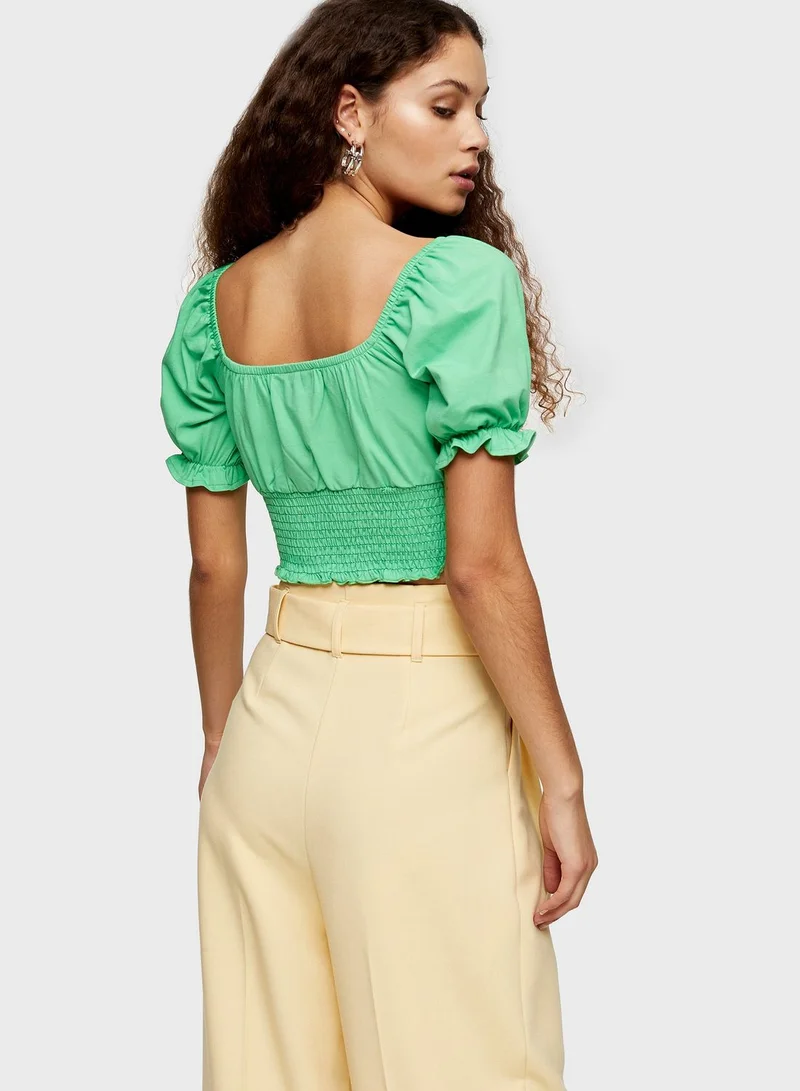 TOPSHOP Square Neck Top