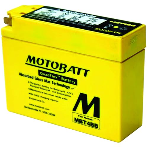 MotoBatt MBT4BB New Battery For Motobatt 2.5Ah, Suzuki Dr-Z70 2008 2009, Yam00 2001-2009, Sr400 (Fi) 2010-2013, Ttr110E Electric Start 2008-2014 YT4B-BS Large - Image 1