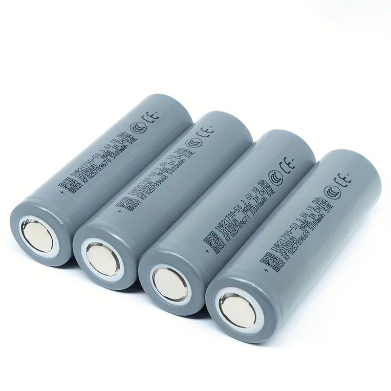 8pcs 21700 Flat Top Lithium Battery Large Capacity 5000mAh 3.6V Rechargeable - Image 5