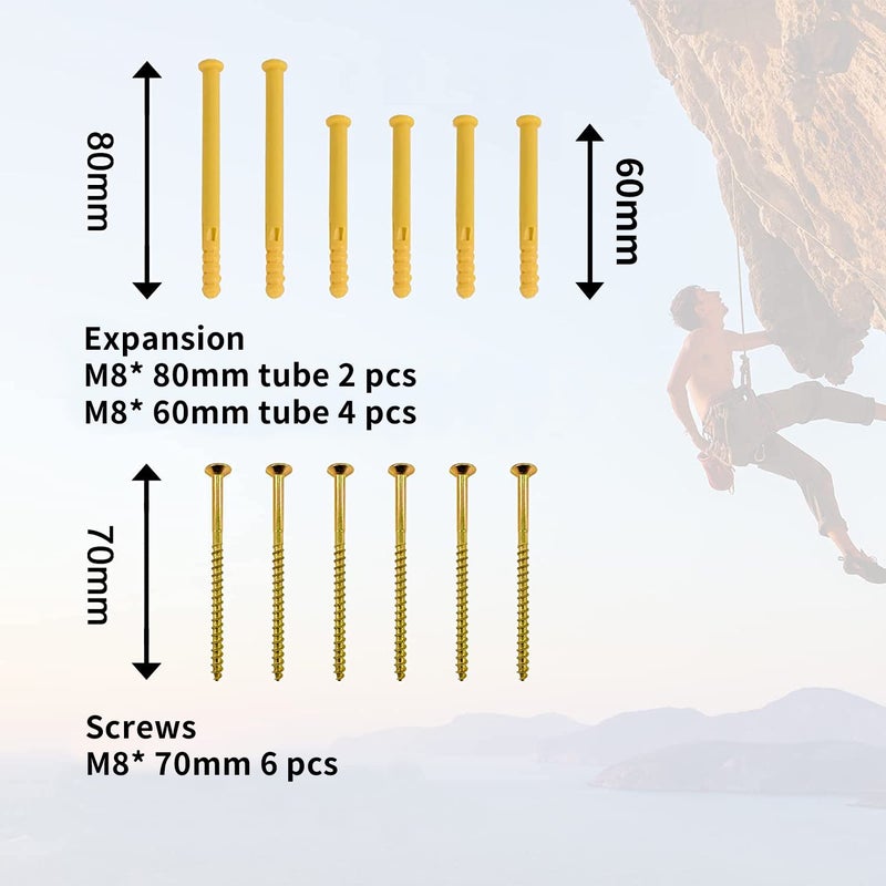 POWER GUIDANCE Rock Climbing Hangboard Wooden Hand Grip Strengthener Forearm Exerciser for Climbers Athletes - Image 3