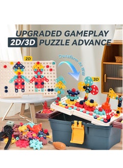 Generic 298-Piece Magic Montessori Play Toolbox, Kids Design and Drill Toy Set with Electric Drill, Screwdriver Toy Power Tools Box Drill and Screw Kit for Boys Girls  - Image 5