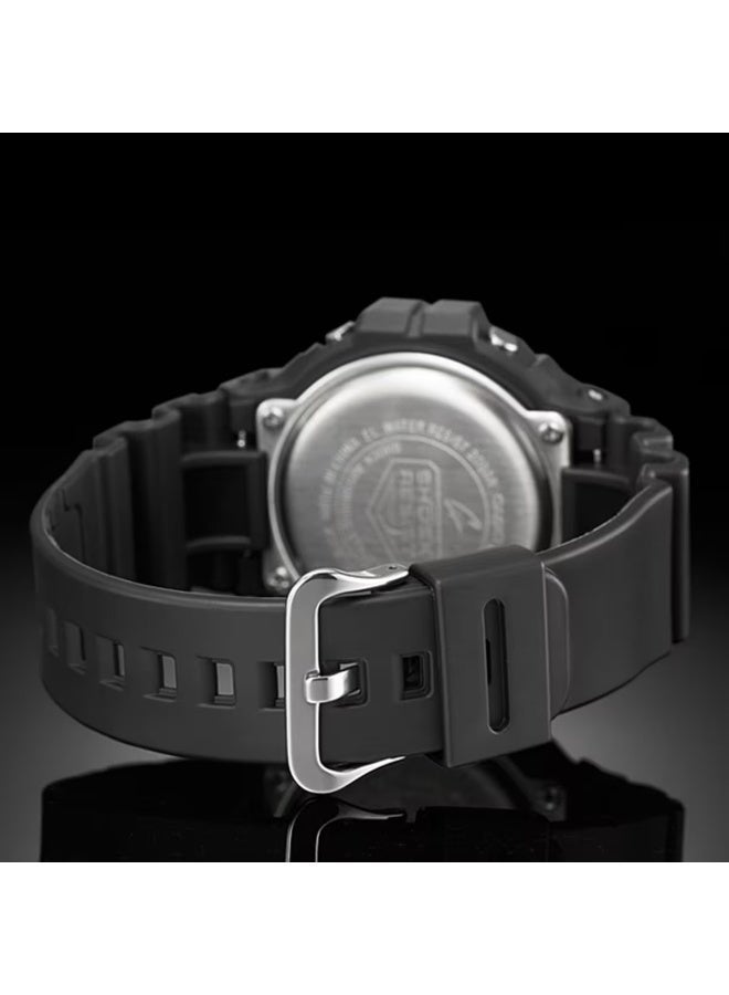 G-SHOCK Digital Men’s Watch DW-5900UBB-1D, 51.4 mm Black Resin Case & Strap, Triple Graph Display, Shock-Resistant, LED Backlight, 200 m WR - Image 3