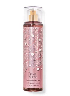 White Barn Bath & Body Works Pink Suede 3 Piece Bundle Spray Body Cream Shower Gel Full Size And Hello Gorgeous Gift Bag.  - Image 4
