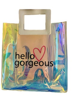 White Barn Bath & Body Works Pink Suede 3 Piece Bundle Spray Body Cream Shower Gel Full Size And Hello Gorgeous Gift Bag.  - Image 5