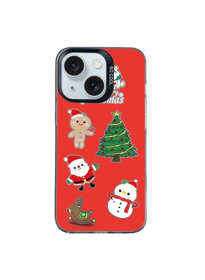 S-TOP Case For iPhone 14 Christmas Series PC Full Coverage Pattern Phone Case - Image 1