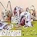 SNLN 12Sets Horse Party Favors Birthday Supplies Boy Girl Kid Drawstring Bag Silicone Bracelet Tattoo Sticker Keychain Horse Themed Pinata Filler Cowboy Cowgirl Rodeo Western Party Favors Supplies - Image 4