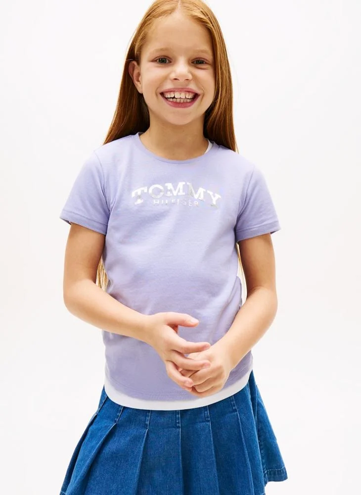 TOMMY HILFIGER Kids Foil Crew Neck T-Shirt