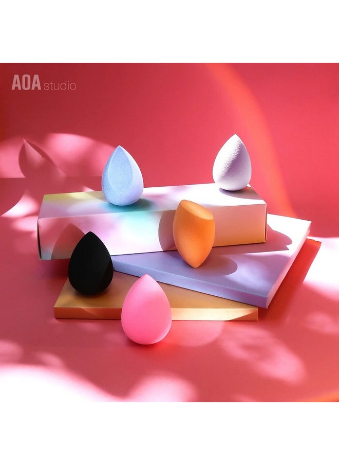AOA STUDIO - Beauty Makeup Sponge Blender Multiple Combo Set For Gift Makeup Blender Latex Free And High Definition Set Of 5 For Powder Cream And Liquid - Image 1