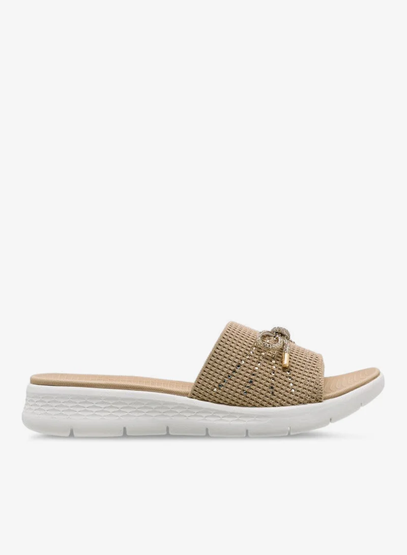 لو كونفورت Women Bow Embellished Flyknit Sandals