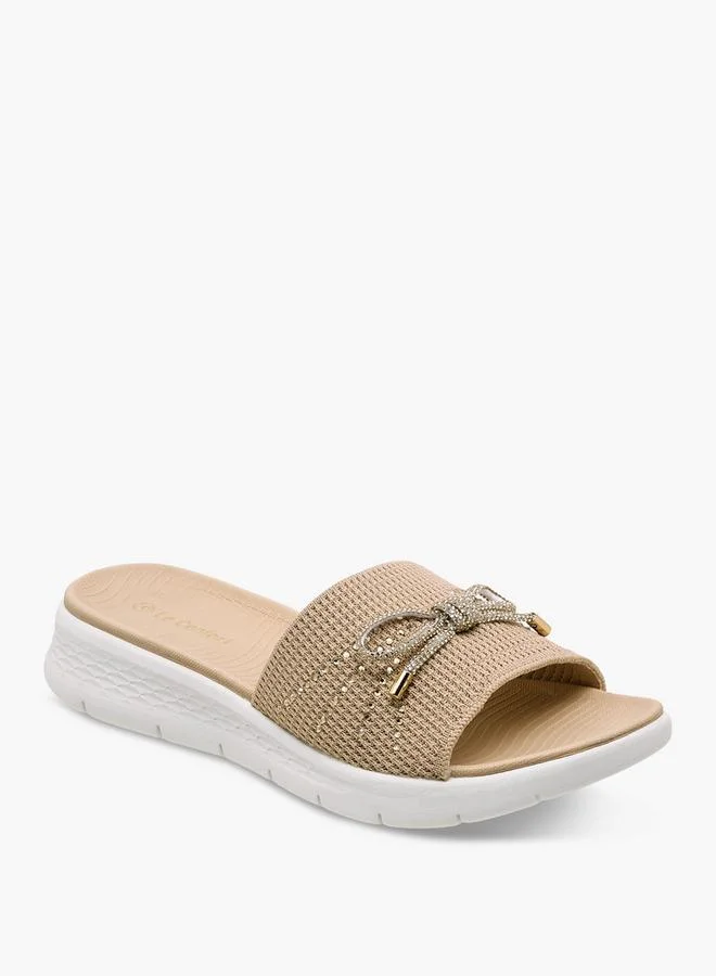 Le Confort Women Bow Embellished Flyknit Sandals