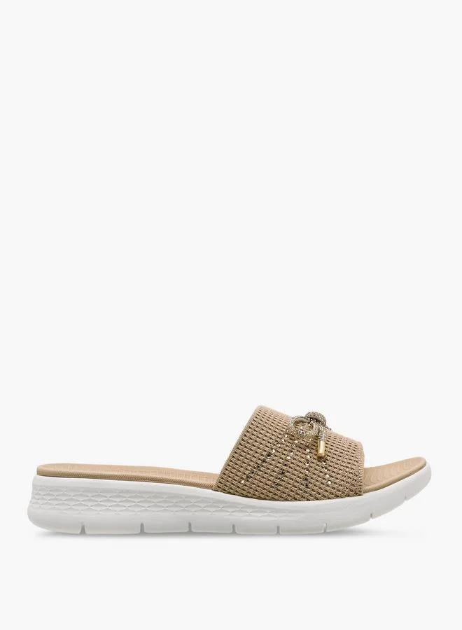 Le Confort Women Bow Embellished Flyknit Sandals