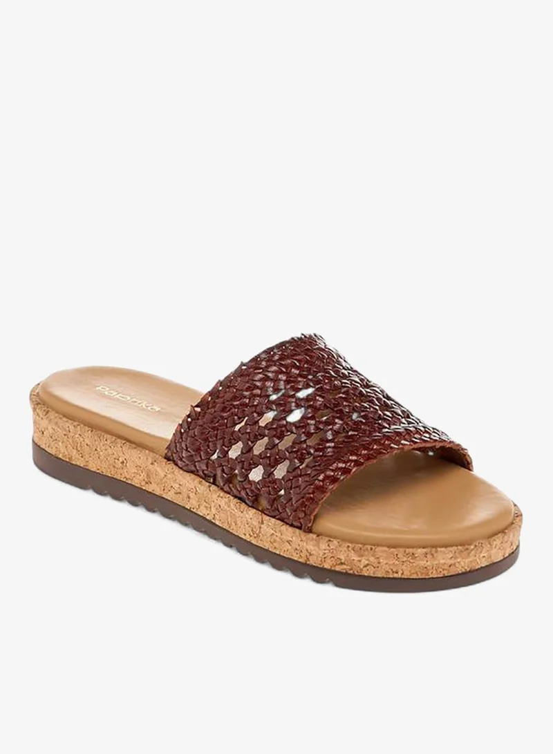 بابريكا Braid Textured Slip-On Comfort Sandals