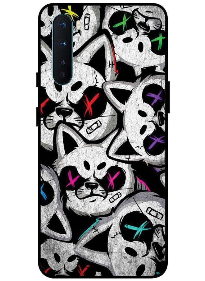 EYE CATCH - Protective Case Cover For OnePlus Nord Smart Series Printed Protective Case Cover for OnePlus Nord Angry Cat - Image 1