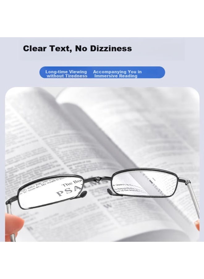 Gogosoon Hd Clear Folding Portable Anti-blue Light Fashion Ultra-light Comfortable Presbyopic Gl For Men And Women - Image 3