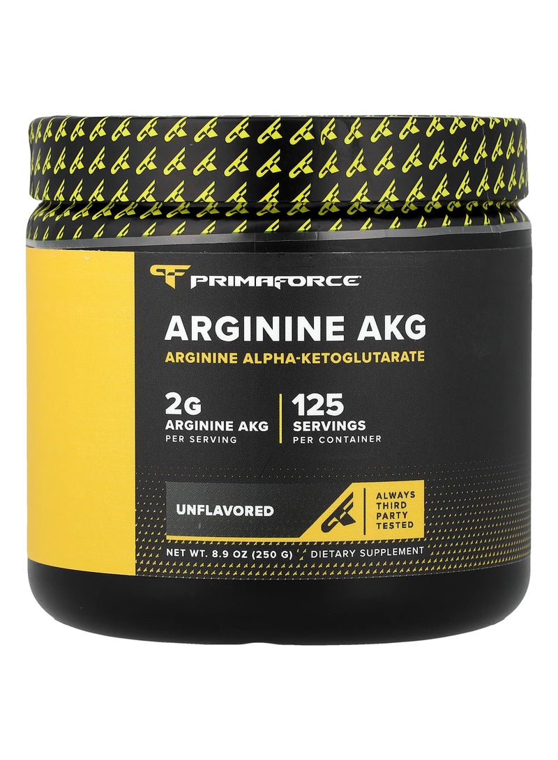 Arginine AKG, Unflavored, 8.9 oz (250 g)