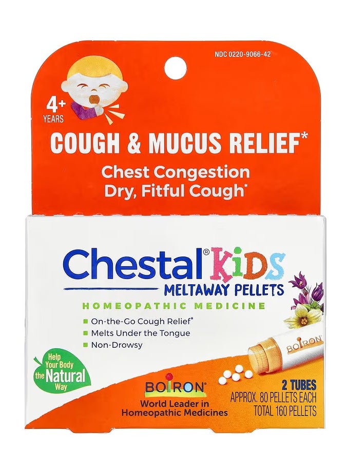 Boiron Boiron Chestal Kids Meltaway Pellets -- 2 Tubes  - Image 1