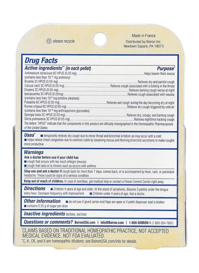 Boiron Boiron Chestal Kids Meltaway Pellets -- 2 Tubes  - Image 2