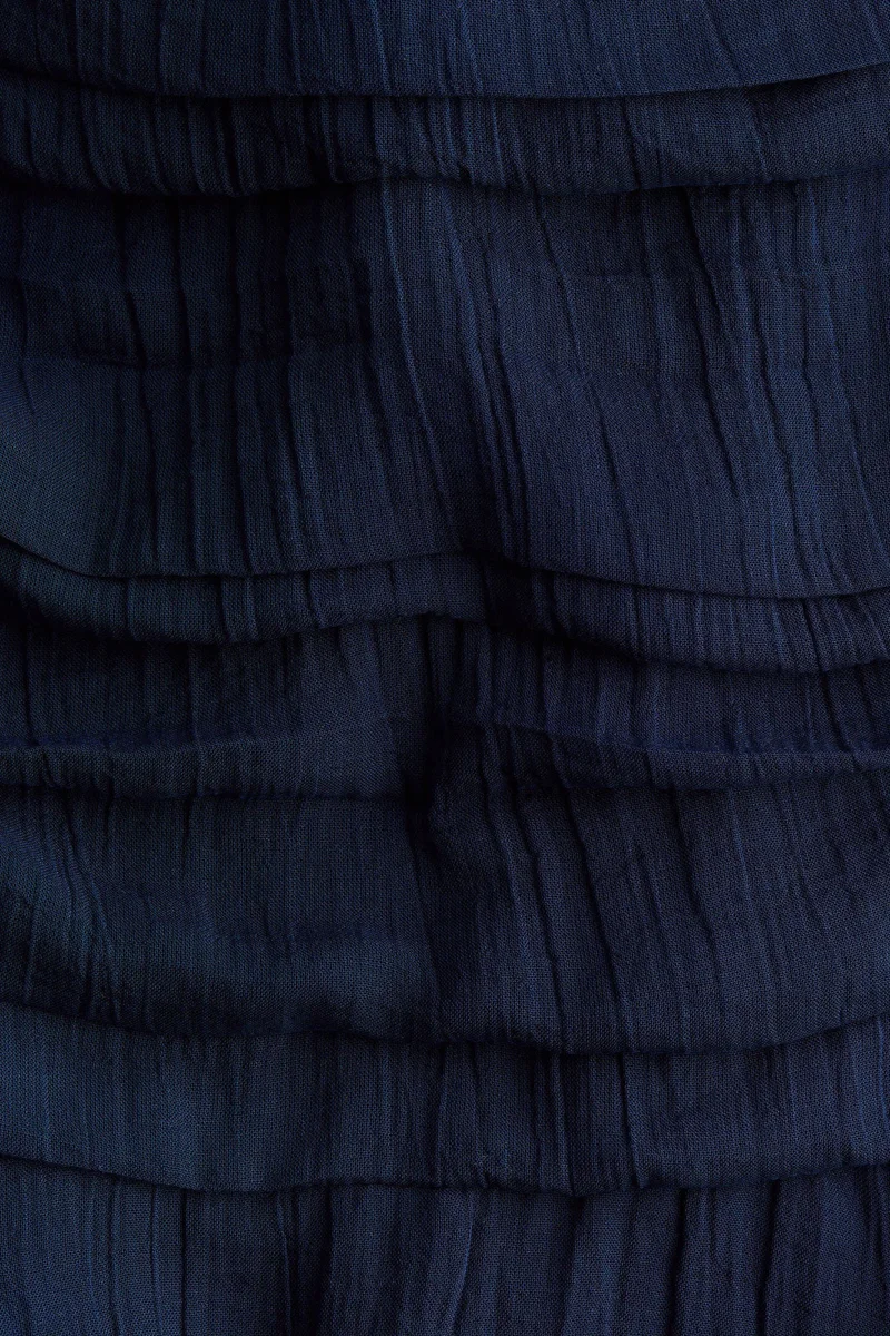 H&M Pleated chiffon dress