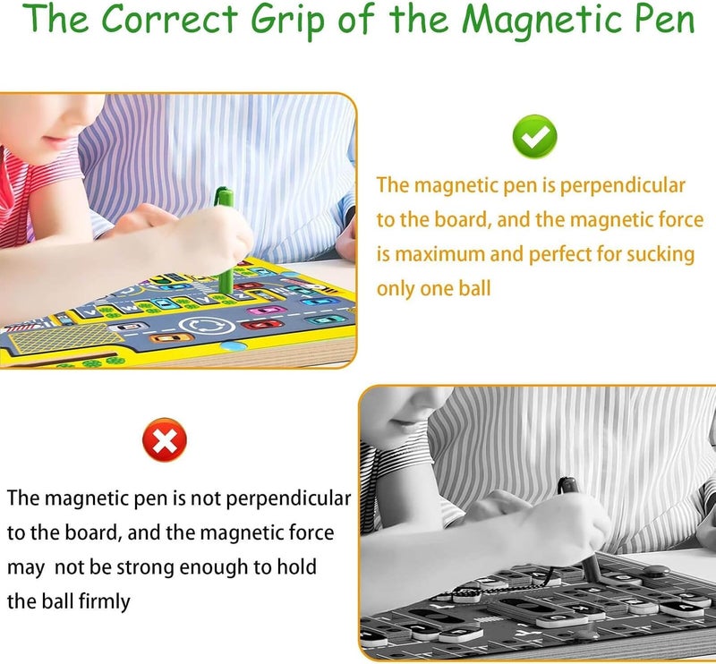 EDUTREE Montessori Magnetic Alphabet Maze for Toddlers – Wooden ABC Learning Puzzle with Cars & Traffic Theme, Fine Motor Skill Travel Toy for Boys Girls Ages 3 4 5 - Image 5