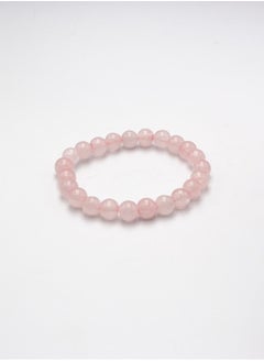 Alpine Crystals UAE Natural Rose Quartz Crystal Bracelet.  - Image 1