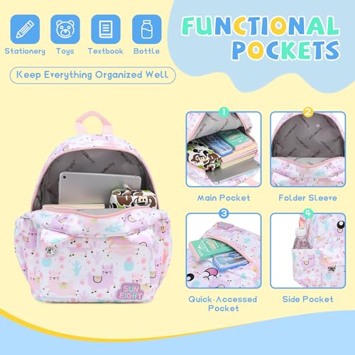 SUN EIGHT Toddler Backpack for Boys & Girls - Lightweight Kids Backpack for Preschool,Kindergarten & Travel,Cute Animal Design,Durable Small School Bag for Daycare (Ages 2-5) - Image 5