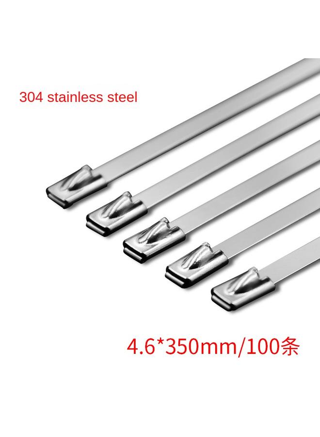 Bluejw 304 Stainless Steel Cable Tie 4.6 Wide Metal Steel Wire High Temperature Resistant Outdoor Binding Steel Cable Tie Fixed Binding With Binding - Image 1