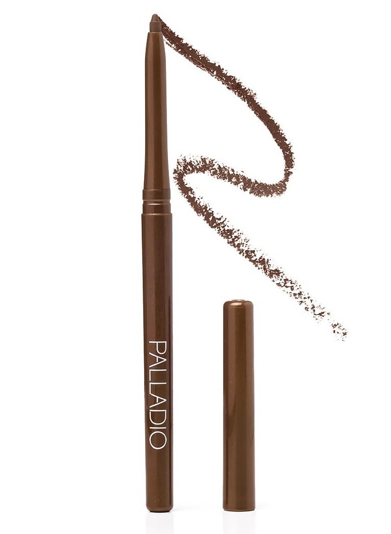 PALLADIO Retractable Waterproof Eyeliner, Brownie, Creamy, Smudge Proof, Long Lasting - Image 1