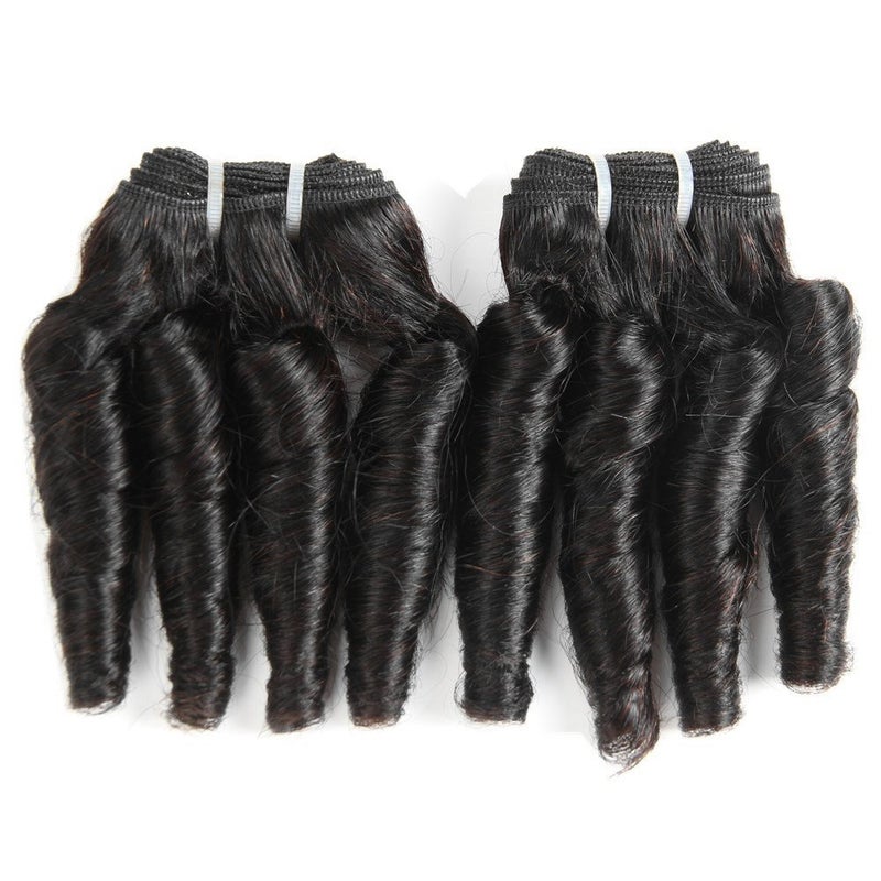 Molefi Brazilian Virgin Funmi Hair Bundles Burmese Curly Bundles Human Hair Short Curly Weave 9A Unprocessed Brazilian Human Hair Extensions 100g/pc Natural Color (10 12inch 100g/pc) - Image 3
