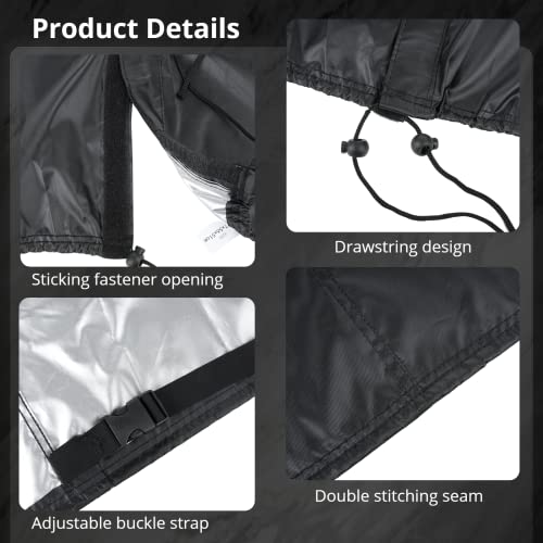 BATTIPAW Outdoor Folding Wagon Protective Cover - 600D Oxford Cloth, Waterproof, Heavy-Duty, Dustproof for Collapsible Wagon Carts - Image 4