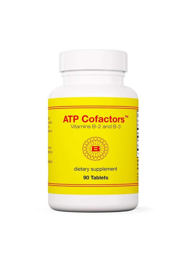 Optimox ATP Cofactors Supplement - Vitamin B Complex for Men & Women, Vitamin B2, Vitamin B3, 100mg Riboflavin, 500mg Niacin, High Potency Tablets - 90 Count - Image 1