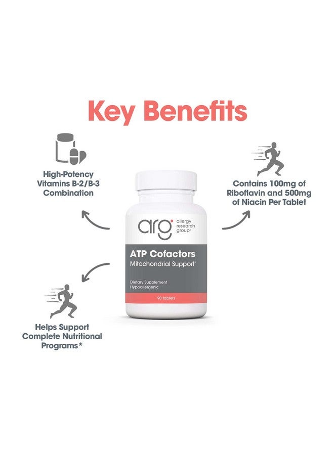 Optimox ATP Cofactors Supplement - Vitamin B Complex for Men & Women, Vitamin B2, Vitamin B3, 100mg Riboflavin, 500mg Niacin, High Potency Tablets - 90 Count - Image 4