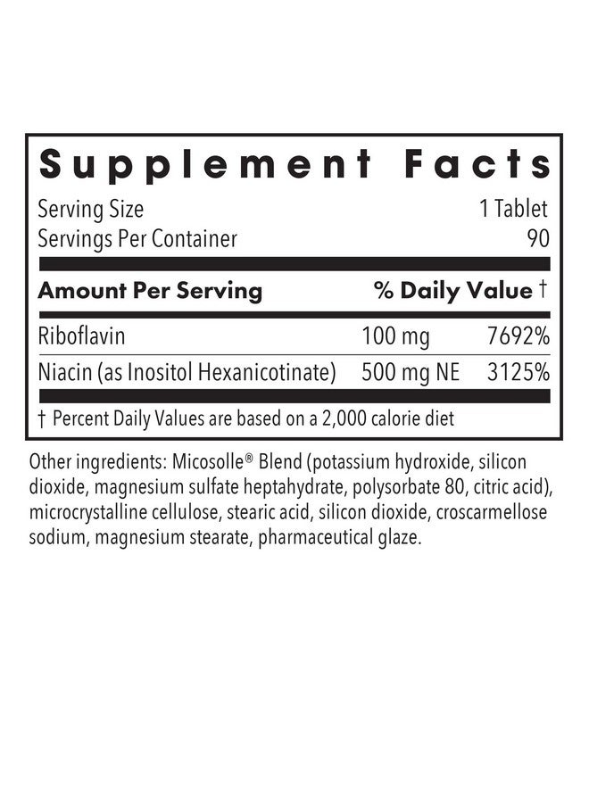 Optimox ATP Cofactors Supplement - Vitamin B Complex for Men & Women, Vitamin B2, Vitamin B3, 100mg Riboflavin, 500mg Niacin, High Potency Tablets - 90 Count - Image 3