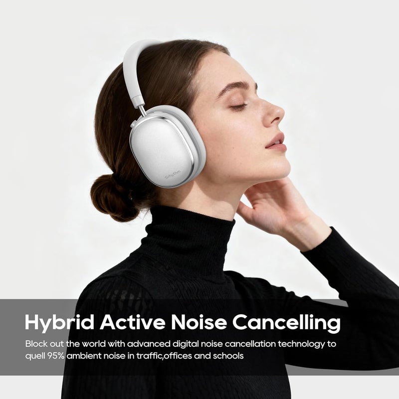 Srhythm NiceComfort 95 Wireless Headphones with Adaptive Hybrid Noise Cancellation, Spatial Audio, Transparency, EANC, and Low Latency. - Image 3
