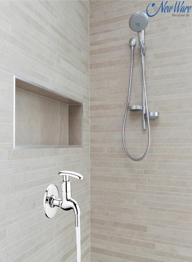 New Ware Dixy Wall Mount Brass Nozzle Faucet Bib Cock Elegant Functional Water Tap for Bathroom and Kitchen - Image 3