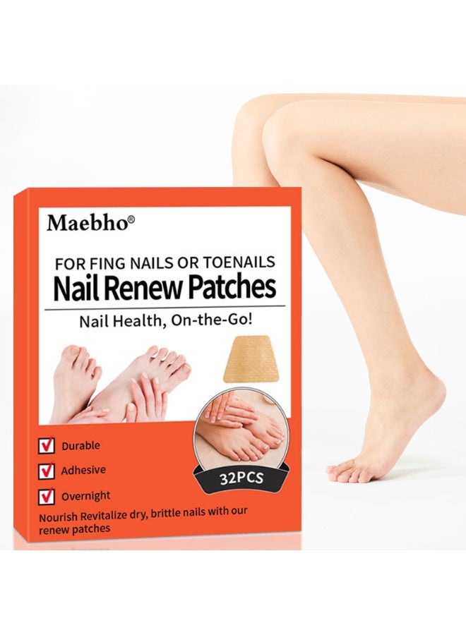 Maebho Finger and toe care stickers, nail stickers, nail soft nail thickening, nail groove repair stickers 32pcs - Image 2
