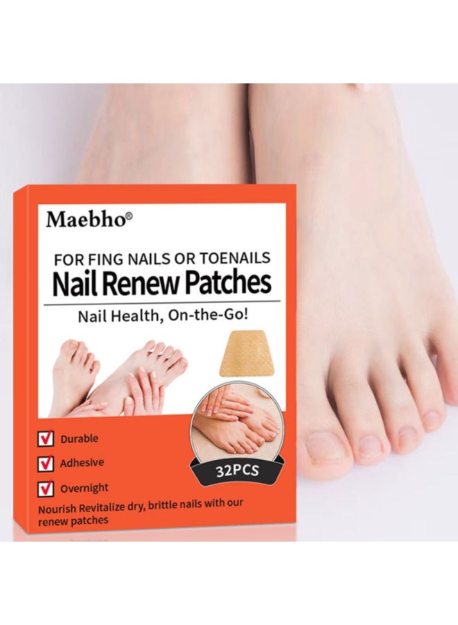 Maebho Finger and toe care stickers, nail stickers, nail soft nail thickening, nail groove repair stickers 32pcs - Image 4